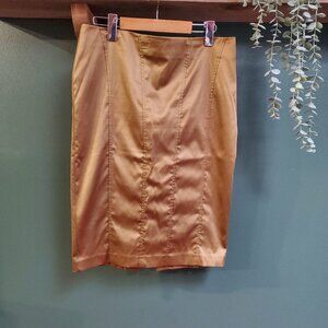 H&M  | Gold Pencil Skirt